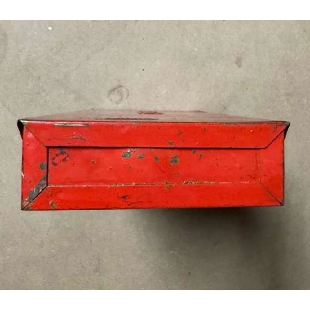 Vintage Snap-On GA-1 Impact Driver Metal Storage Case Empty Red Tool Box USA